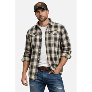 Timberland Earthkeepers Mens Plaid Long Sleeve Shirt Regular Fit Button‎ Up